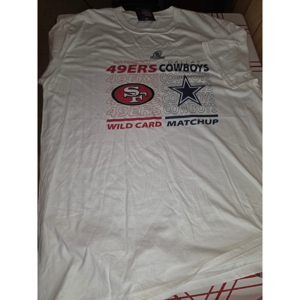 Fanatics NFL San Francisco 49ers vs Dallas Cowboys Wild Card Matchup T-Shirt XL